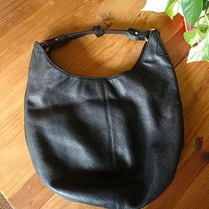 Hobo International black leather purse.
